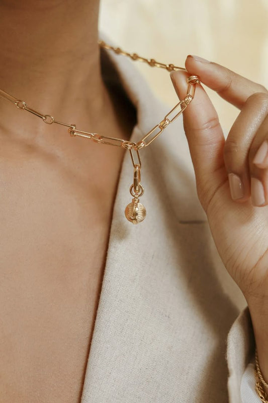 Baroque Pearl T-Bar Necklace
